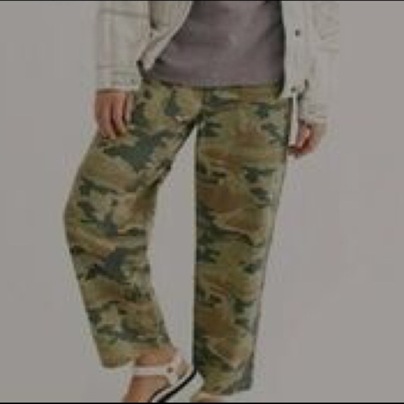 Free  People Remy crop camouflage pants 28 NWT - Picture 7 of 9